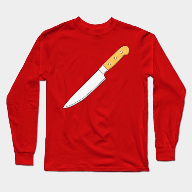 Kitchen Knife Long Sleeve T-Shirt by KH Studio